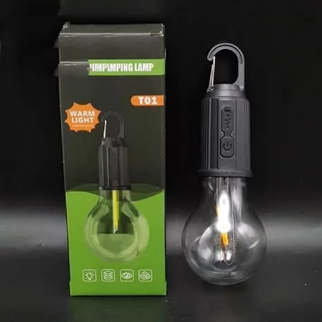 Buy 1 GET 1 Free Rechargeable Camping Hanging Bulb with 3 Modes for Tent Lamp, Camping, Hiking, Backpacking, Emergency Outage