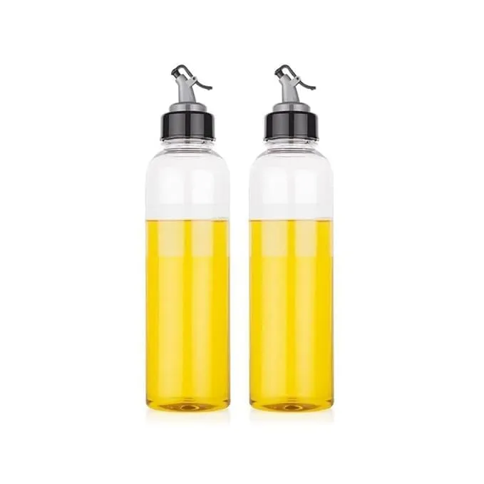 Elite Oil Dispenser 1 Litre Cooking Oil Dispenser Bottle Oil Container Kitchen Accessories Items Kitchen Tools (Pack of 2-2000 ml)