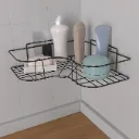 Wall Mounted Self-Adhesive Bathroom Corner Shelf/Kitchen Rack & Holder/Storage Organizer Rack - Bathroom Accessories (Pack or 1)