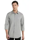 Men's Short Sleeve Spread Collar Premium Cotton Slim Fit Casual Shirts for Men