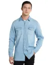 Men's Casual Cotton Denim Shirt (Regular Fit)