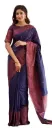 Women's Banarasi Kanjivaram Cotton Silk Jaquard Saree Printed Saree With Unstitched Blouse Material - Suitable For All Indian Occasions and Festivals